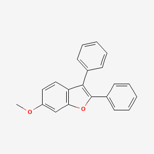 molecular formula C21H16O2 B12890029 6-Methoxy-2,3-diphenyl-1-benzofuran CAS No. 14770-94-6