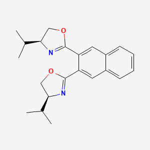 2,3-Bis((S)-4-isopropyl-4,5-dihydrooxazol-2-yl)naphthalene