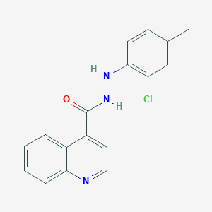 molecular formula C17H14ClN3O B12890046 N'-(2-Chloro-4-methylphenyl)quinoline-4-carbohydrazide 