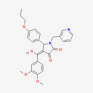 4-(3,4-Dimethoxybenzoyl)-3-hydroxy-5-(4-propoxyphenyl)-1-(pyridin-3-ylmethyl)-1H-pyrrol-2(5H)-one