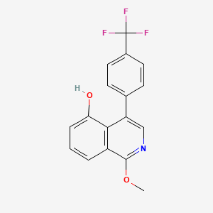 1-Methoxy-4-(4-(trifluoromethyl)phenyl)isoquinolin-5-ol