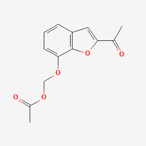 [(2-Acetyl-1-benzofuran-7-yl)oxy]methyl acetate