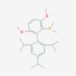 molecular formula C25H37O2P B12890078 Dimethyl(2',4',6'-triisopropyl-3,6-dimethoxy-[1,1'-biphenyl]-2-yl)phosphine 