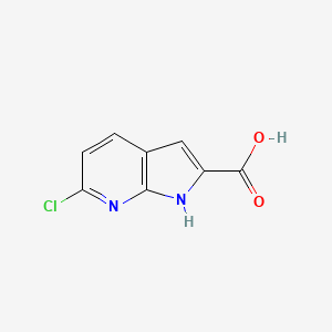 molecular formula C8H5ClN2O2 B1289008 6-chloro-1H-pyrrolo[2,3-b]pyridine-2-carboxylic acid CAS No. 800402-07-7