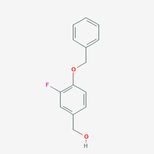 molecular formula C14H13FO2 B1289010 (4-(苄氧基)-3-氟苯基)甲醇 CAS No. 536974-94-4