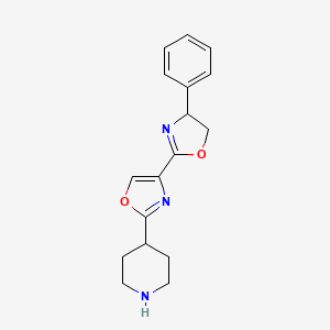 4-Phenyl-2'-(piperidin-4-yl)-4,5-dihydro-2,4'-bioxazole