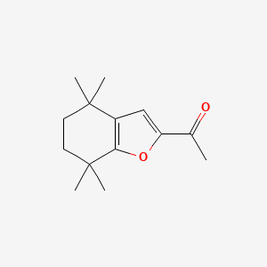 1-(4,4,7,7-Tetramethyl-4,5,6,7-tetrahydro-1-benzofuran-2-yl)ethan-1-one