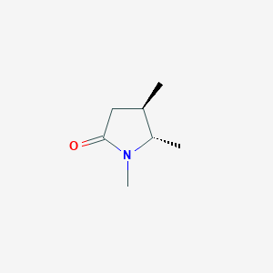 molecular formula C7H13NO B12890152 (4R,5S)-1,4,5-Trimethylpyrrolidin-2-one 