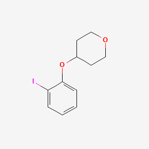 B1289017 4-(2-Iodophenoxy)tetrahydropyran CAS No. 906352-70-3