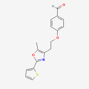 Benzaldehyde, 4-[2-[5-methyl-2-(2-thienyl)-4-oxazolyl]ethoxy]-