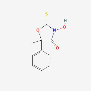 3-Hydroxy-5-methyl-5-phenyl-2-sulfanylidene-1,3-oxazolidin-4-one