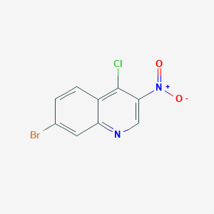 molecular formula C9H4BrClN2O2 B1289021 7-溴-4-氯-3-硝基喹啉 CAS No. 723280-98-6