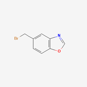 molecular formula C8H6BrNO B1289023 5-(溴甲基)苯并[d]噁唑 CAS No. 181038-98-2