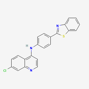 N-(4-(benzo[d]thiazol-2-yl)phenyl)-7-chloroquinolin-4-amine