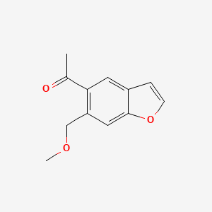 1-[6-(Methoxymethyl)-1-benzofuran-5-yl]ethan-1-one