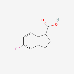 molecular formula C10H9FO2 B1289024 5-氟-2,3-二氢-1H-茚满-1-羧酸 CAS No. 628732-48-9