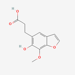 5-(2-Carboxyethyl)-6-hydroxy-7-methoxybenzofuran