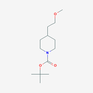 molecular formula C13H25NO3 B1289027 Tert-butyl 4-(2-methoxyethyl)piperidine-1-carboxylate CAS No. 509147-79-9