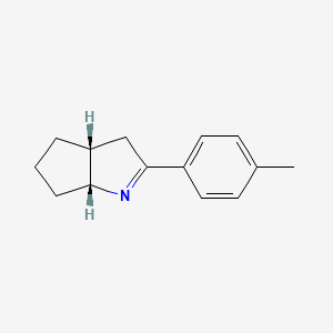 molecular formula C14H17N B12890296 (3AR,6aR)-2-(p-tolyl)-3,3a,4,5,6,6a-hexahydrocyclopenta[b]pyrrole 