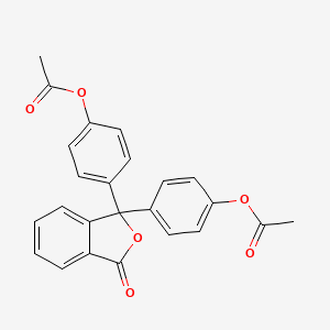 molecular formula C24H18O6 B12890300 3,3-Bis(4-acetoxyphenyl)phthalide CAS No. 5449-84-3