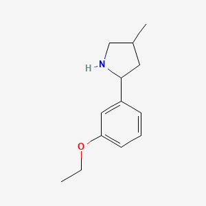 2-(3-Ethoxyphenyl)-4-methylpyrrolidine