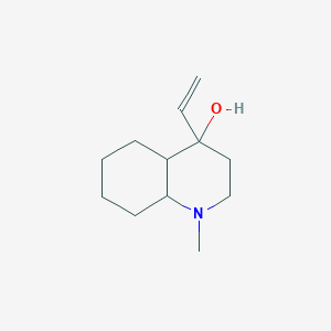 molecular formula C12H21NO B12890309 4-Ethenyl-1-methyldecahydroquinolin-4-ol CAS No. 62233-80-1