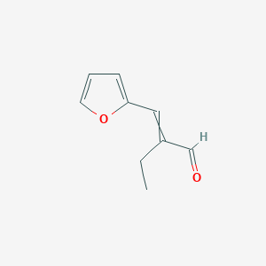 molecular formula C9H10O2 B12890327 2-(Furan-2-ylmethylidene)butanal CAS No. 770-27-4