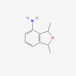 molecular formula C10H13NO B12890335 1,3-Dimethyl-1,3-dihydroisobenzofuran-4-amine 