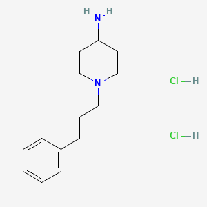 molecular formula C14H24Cl2N2 B1289034 1-(3-Phenylpropyl)piperidin-4-amine dihydrochloride CAS No. 198896-19-4