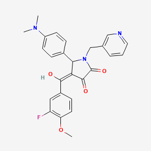 5-(4-(Dimethylamino)phenyl)-4-(3-fluoro-4-methoxybenzoyl)-3-hydroxy-1-(pyridin-3-ylmethyl)-1H-pyrrol-2(5H)-one