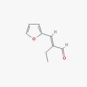 molecular formula C9H10O2 B12890368 2-Ethyl-3-(2-furyl)acrylaldehyde CAS No. 904295-77-8