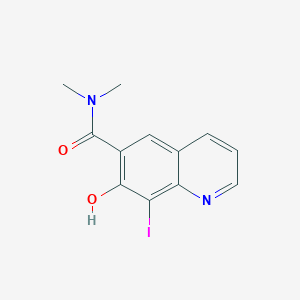 6-Quinolinecarboxamide, 7-hydroxy-8-iodo-N,N-dimethyl-