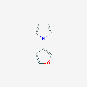 molecular formula C8H7NO B12890379 1-(Furan-3-yl)-1H-pyrrole 