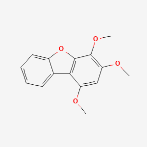 molecular formula C15H14O4 B12890381 1,3,4-Trimethoxydibenzo[b,d]furan CAS No. 88256-10-4