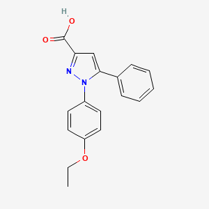 1H-Pyrazole-3-carboxylic acid, 1-(4-ethoxyphenyl)-5-phenyl-