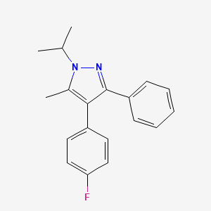 4-(4-Fluorophenyl)-5-methyl-3-phenyl-1-(propan-2-yl)-1H-pyrazole