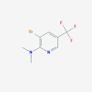 molecular formula C8H8BrF3N2 B1289047 (3-溴-5-三氟甲基-吡啶-2-基)-二甲基胺 CAS No. 216765-95-6