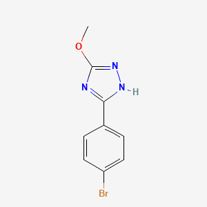 5-(4-bromophenyl)-3-methoxy-1H-1,2,4-triazole