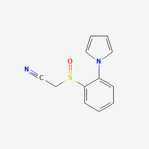 [2-(1H-Pyrrol-1-yl)benzene-1-sulfinyl]acetonitrile