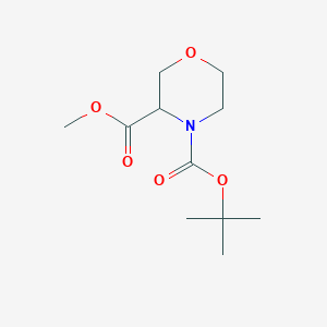 molecular formula C11H19NO5 B1289049 4-Tert-butyl 3-methyl morpholine-3,4-dicarboxylate CAS No. 212650-45-8
