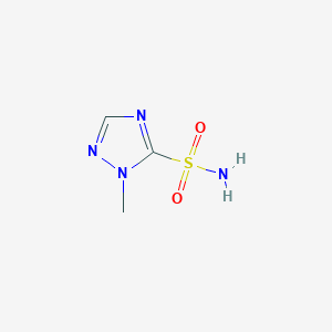 molecular formula C3H6N4O2S B12890493 1-methyl-1H-1,2,4-triazole-5-sulfonamide 