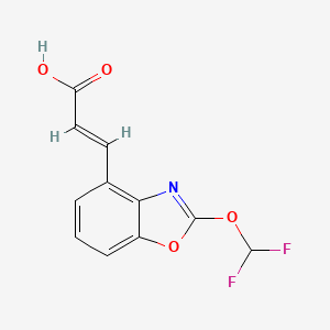 2-(Difluoromethoxy)benzo[d]oxazole-4-acrylic acid