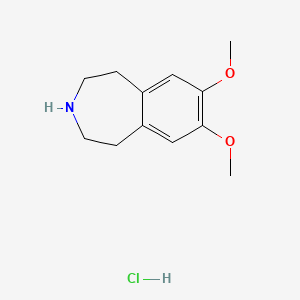 molecular formula C12H18ClNO2 B1289052 7,8-二甲氧基-2,3,4,5-四氢-1H-3-苯并氮杂卓林盐酸盐 CAS No. 14165-90-3