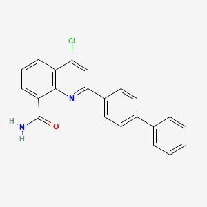 2-([1,1'-Biphenyl]-4-yl)-4-chloroquinoline-8-carboxamide