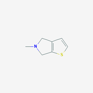 molecular formula C7H9NS B12890606 5-Methyl-5,6-dihydro-4H-thieno[2,3-c]pyrrole CAS No. 365998-43-2