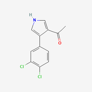 1-[4-(3,4-Dichlorophenyl)-1H-pyrrol-3-yl]ethan-1-one