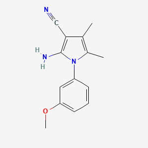 2-Amino-1-(3-methoxyphenyl)-4,5-dimethyl-1H-pyrrole-3-carbonitrile