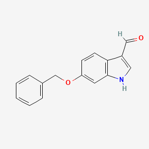 molecular formula C16H13NO2 B1289063 6-(苄氧基)-1H-吲哚-3-甲醛 CAS No. 92855-64-6
