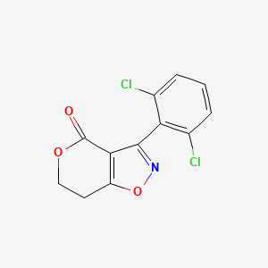 4H-Pyrano[3,4-d]isoxazol-4-one, 3-(2,6-dichlorophenyl)-6,7-dihydro-