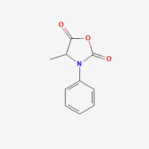 molecular formula C10H9NO3 B12890646 4-Methyl-3-phenyl-2,5-oxazolidinedione CAS No. 20241-60-5